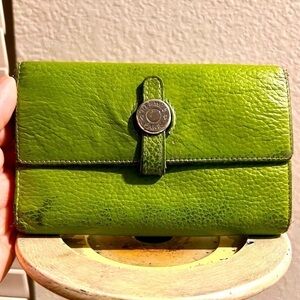 Hermes Green Leather Wallet
